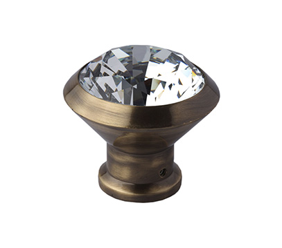 Brass Crystal Knob