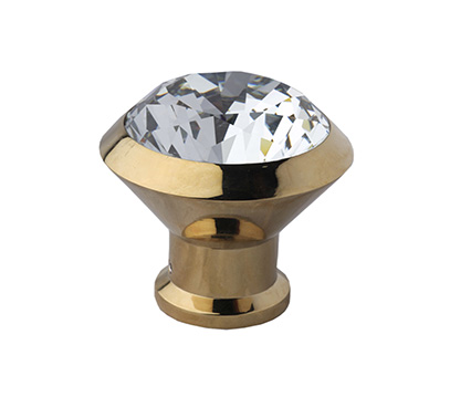 Brass Crystal Knob