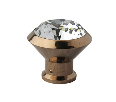 Brass Crystal Knob