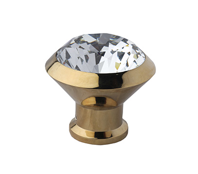 Brass Crystal Knob