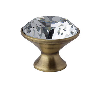 Brass Crystal Knob