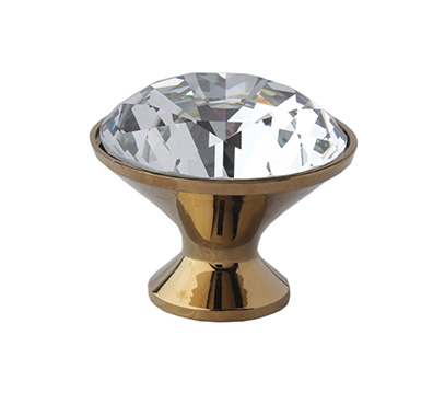 Brass Crystal Knob