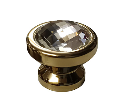 Brass Crystal Knob
