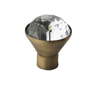 Brass Crystal Knob
