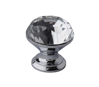 Brass Crystal Knob