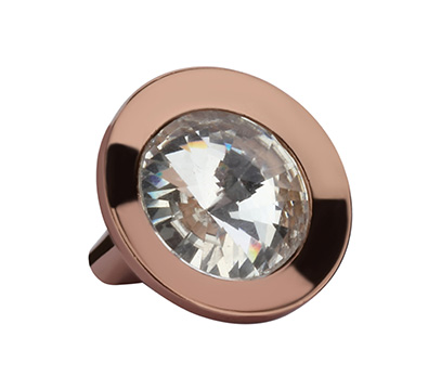 Brass Crystal Knob